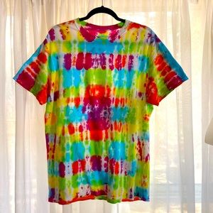 Patch work Tie dye  professionally Hand dyed T shirt